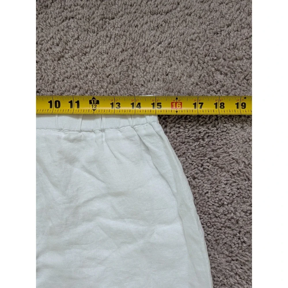 Quince 100% European Linen Pants White Womens Medium (Fits 30x25) NWT